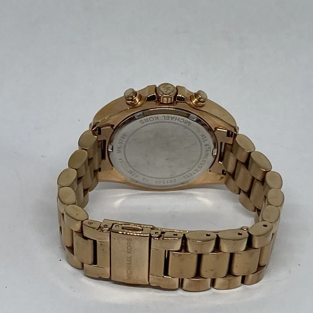 Michael Kors Bradshaw MK5799 Women Stainless Steel Analog Dial Quartz Watch Y220